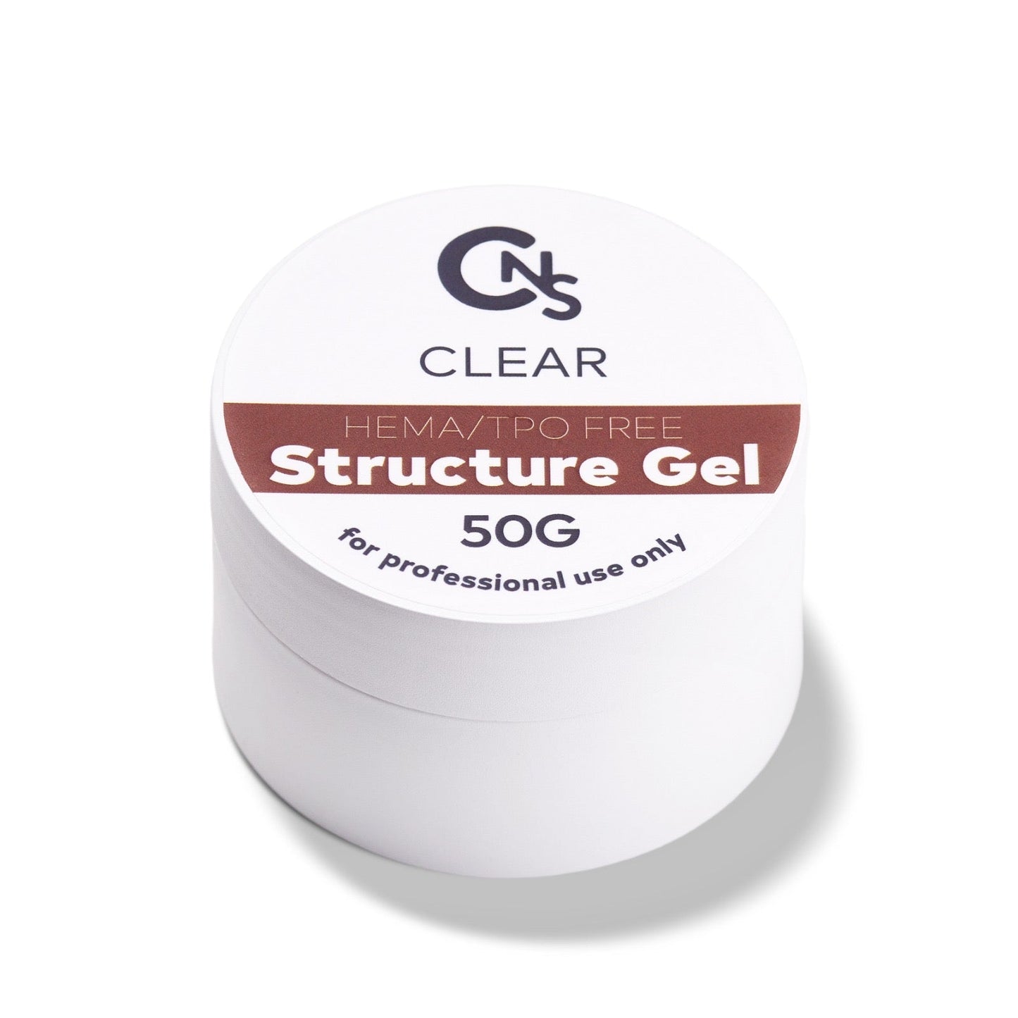 CNS Hema Free Structure Gel Clear 50G Pot | Hard Gel • Non Soak-Off