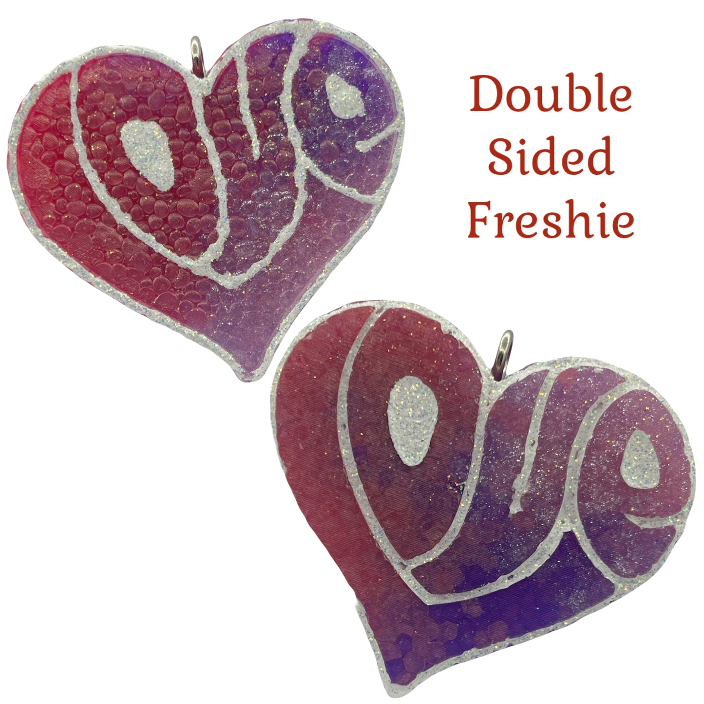 LOVE Heart (Double Sided) Freshie