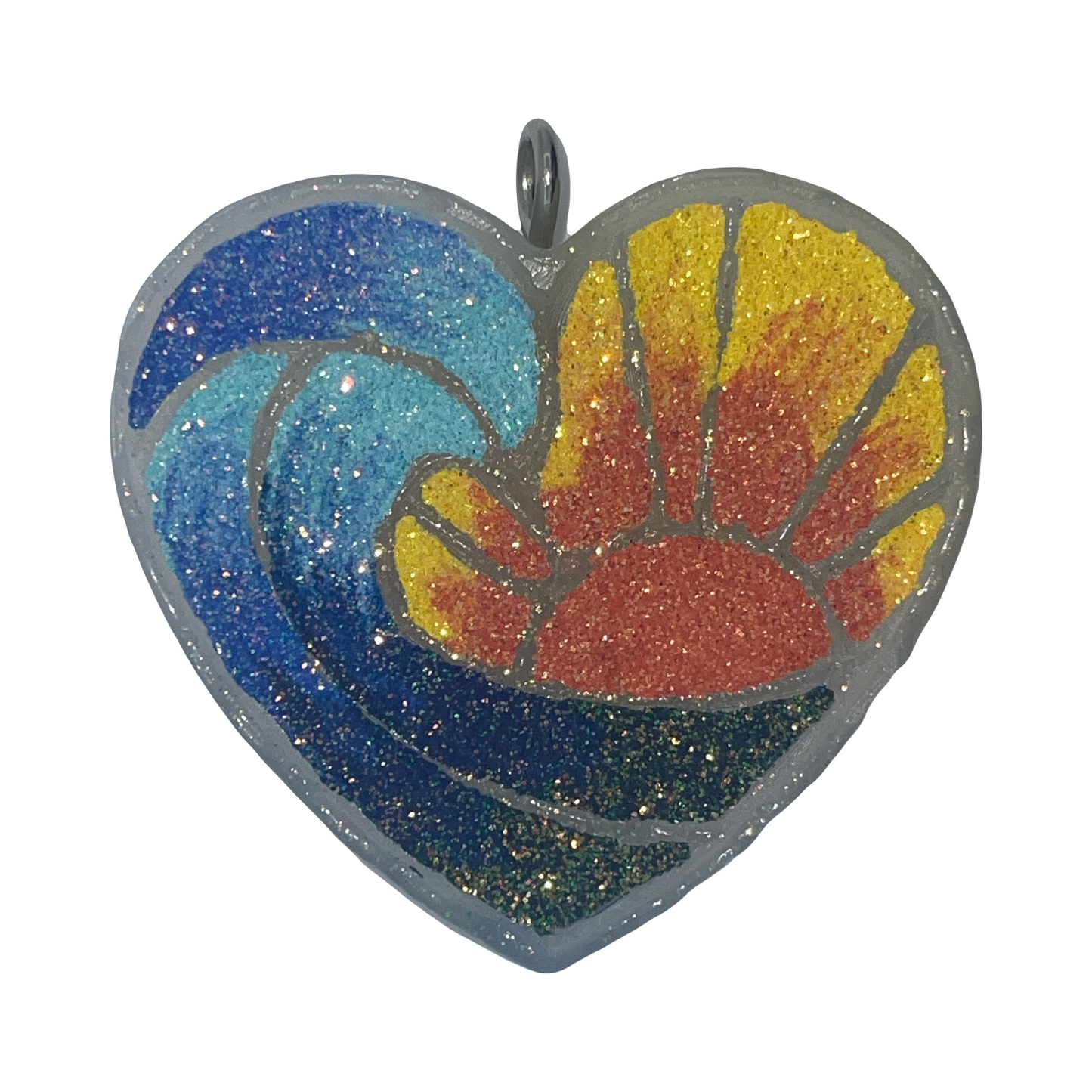 Heart Beach Wave (Double Sided) Freshie