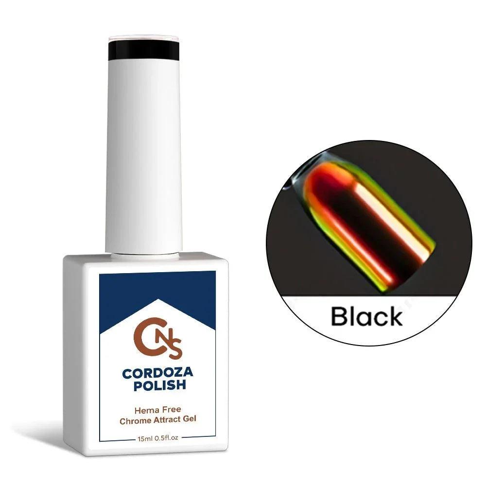 Black Chrome Attract - CNS Hema Free Gel Polish