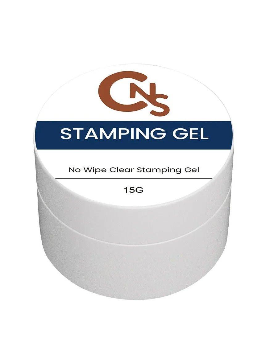 No Wipe Clear Stamping Gel for Nail Art 15g | Grabs Chrome | Hema Free