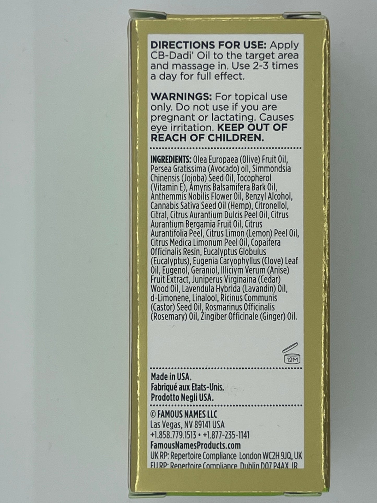 CBD-dadi Oil .5oz