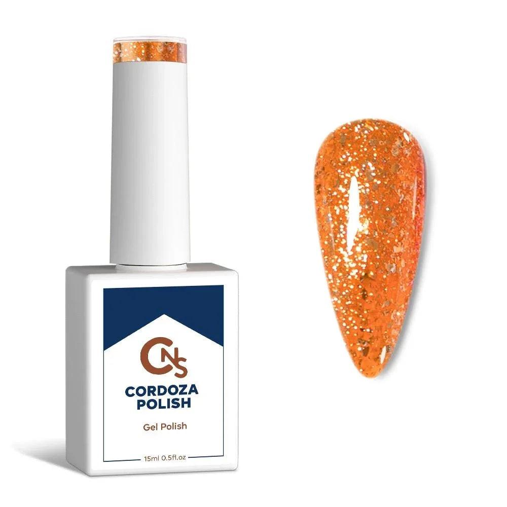 Sassy Sunset - CNS Hema Free Metallic Sparkle Gel Polish
