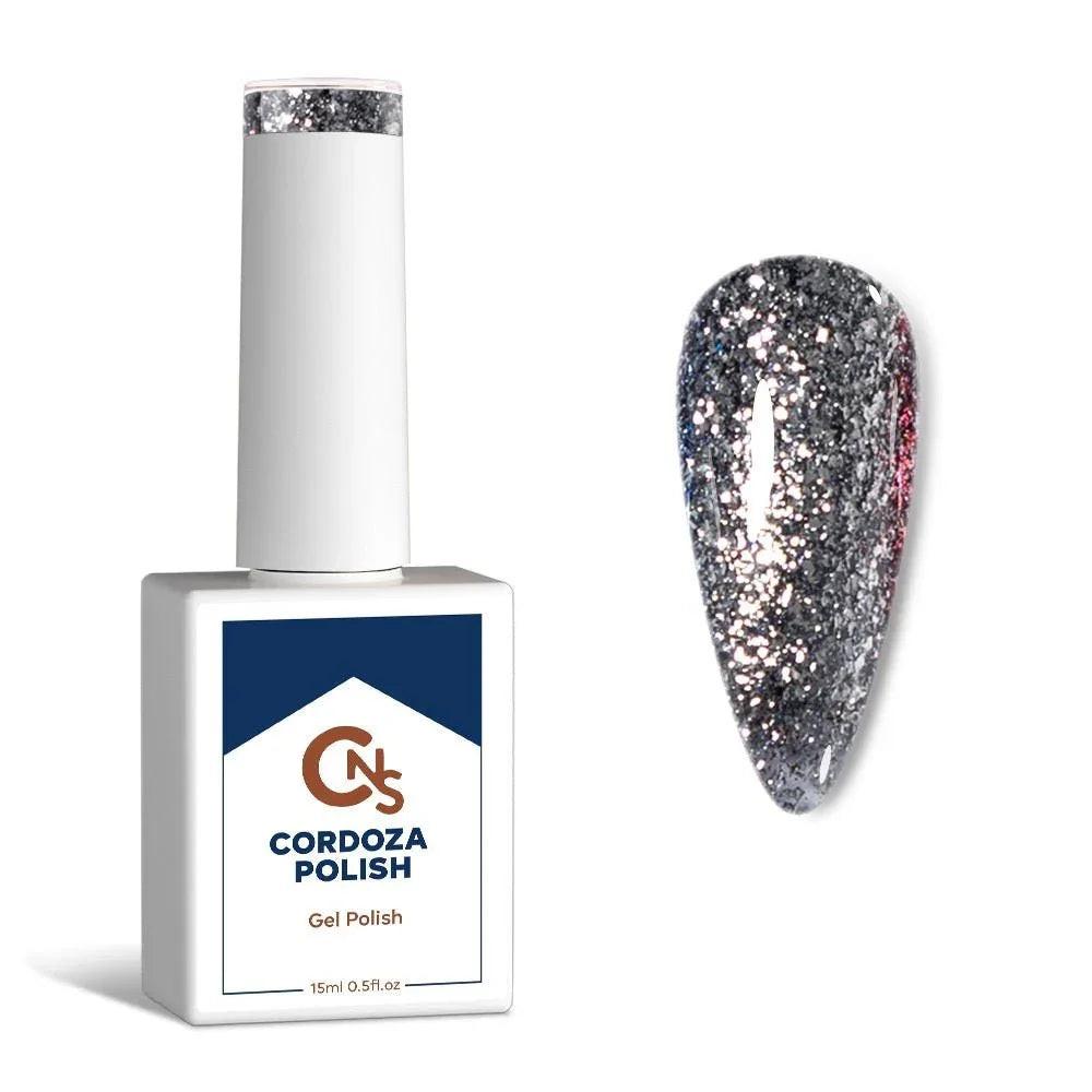 Silver Spurs - CNS Hema Free Metallic Sparkle Gel Polish
