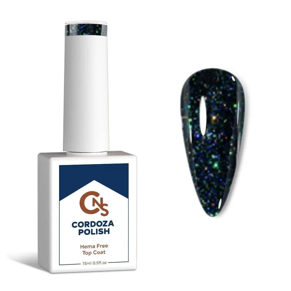 Sparks Fly Sparkle Top Coat - CNS Hema Free Gel Polish
