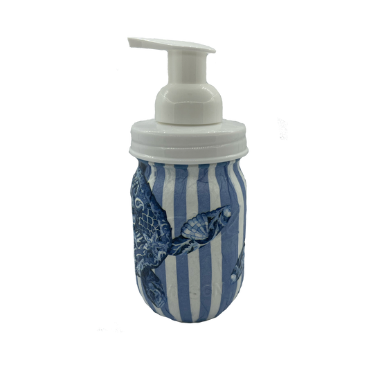 Foaming Soap Jar  Blue Turtle