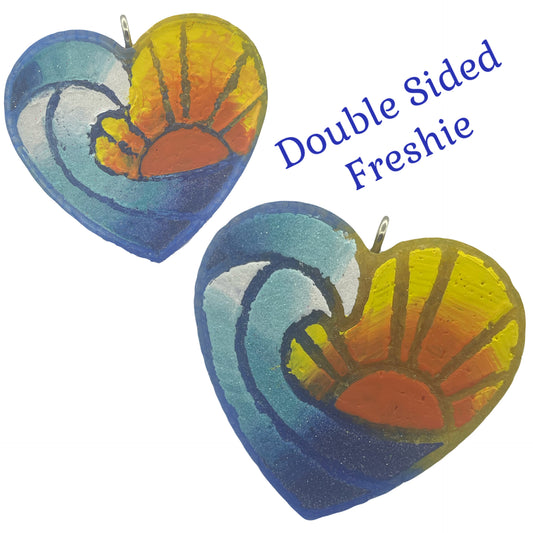 Heart Beach Wave (Double Sided) Freshie