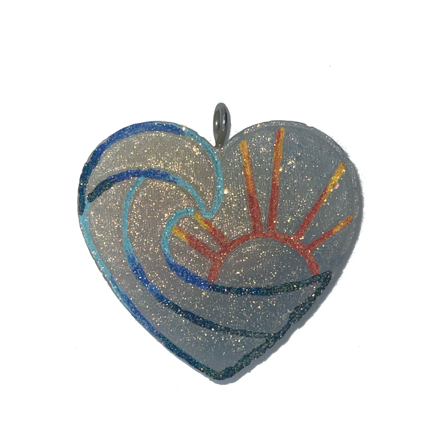 Heart Beach Wave (Double Sided) Freshie