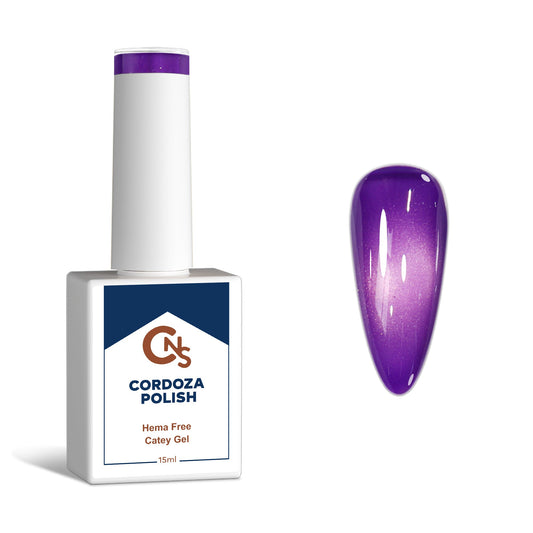 Deep Violet Aura CNS Hema Free Cateye Gel Polish