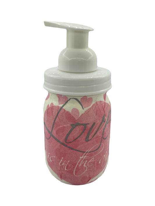 Foaming Soap Mason Valentines Jars