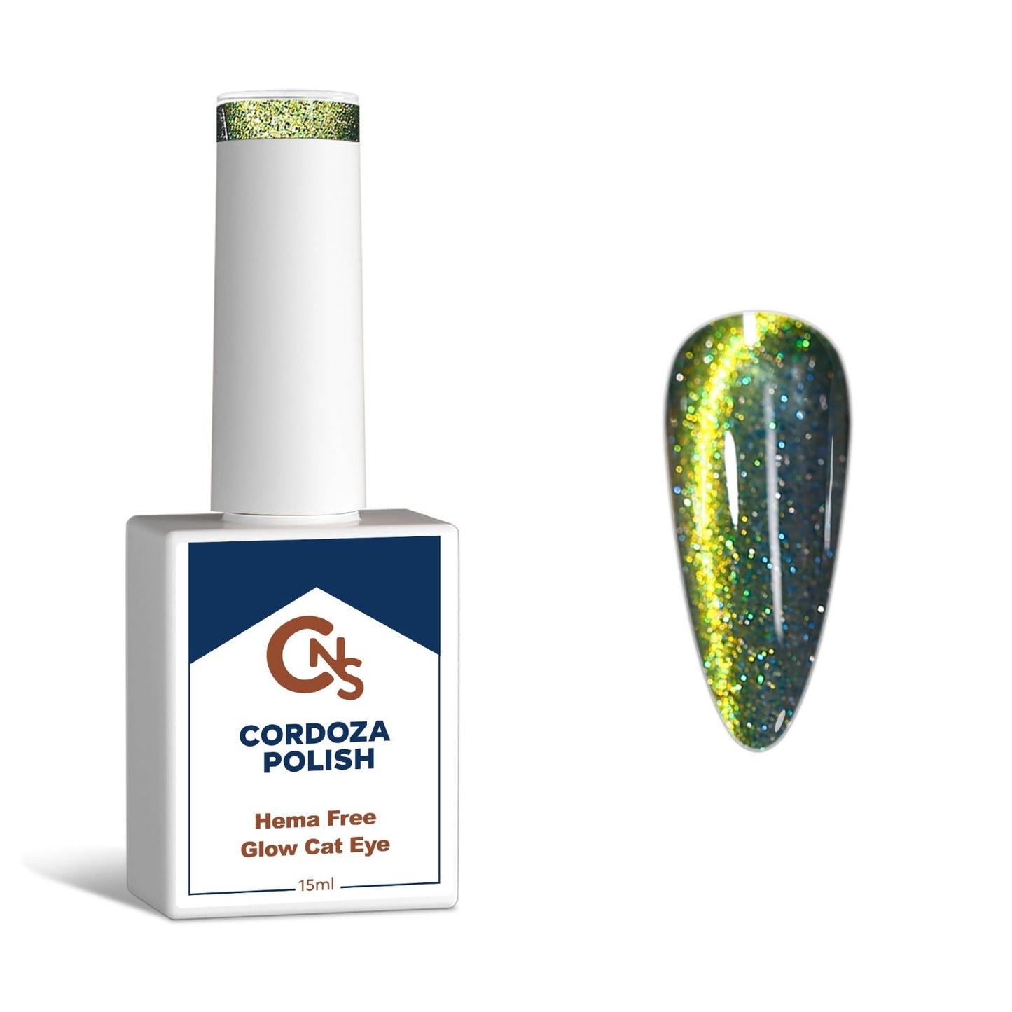 Out Here Glowin' - CNS Hema Free Glow Cateye Gel Polish