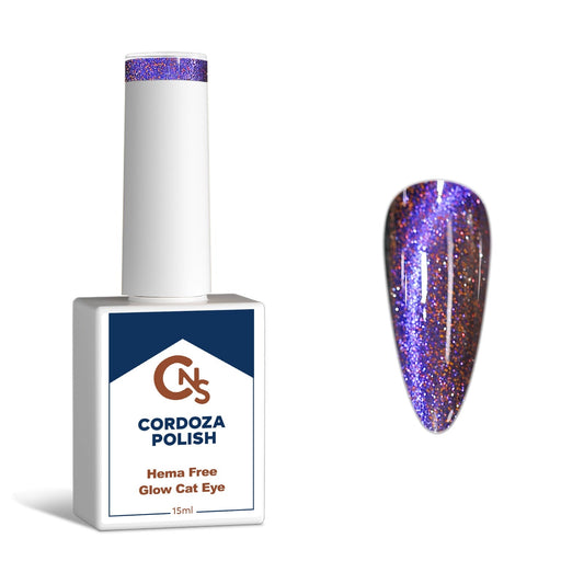 Running On Vibes - CNS Hema Free Glow Cateye Gel Polish