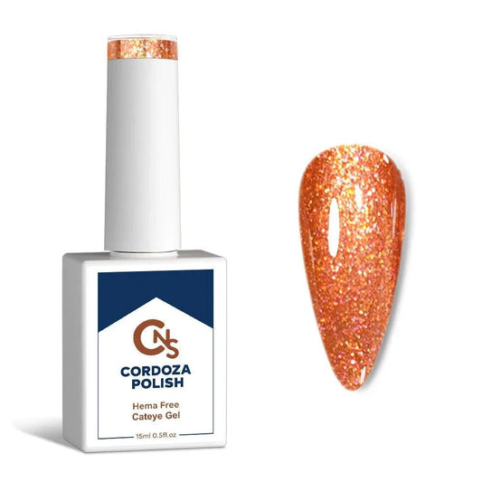 Amber Frost - CNS Hema Free Color Changing Cateye Gel Polish