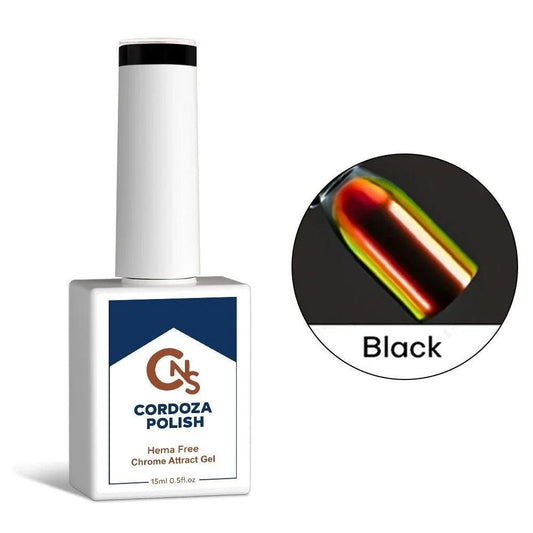Black Chrome Attract - CNS Hema Free Gel Polish
