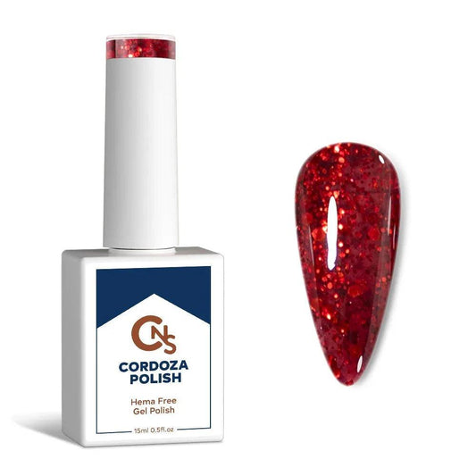 Fatal Attraction - CNS Hema Free Glitter Gel Polish
