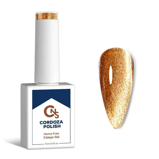 Gold Be Told  - CNS Hema Free Cateye Gel Polish
