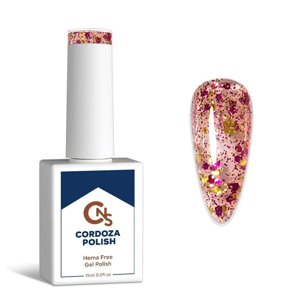 Melon Flash - CNS Hema Free Glitter Gel Polish