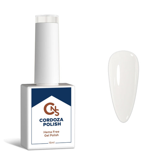 Milky White - CNS Hema Free Gel Polish + Top