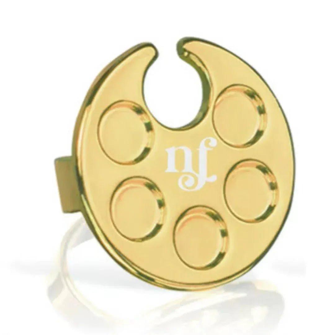 Mini Gold Art Palette - Adjustable Thumb Ring