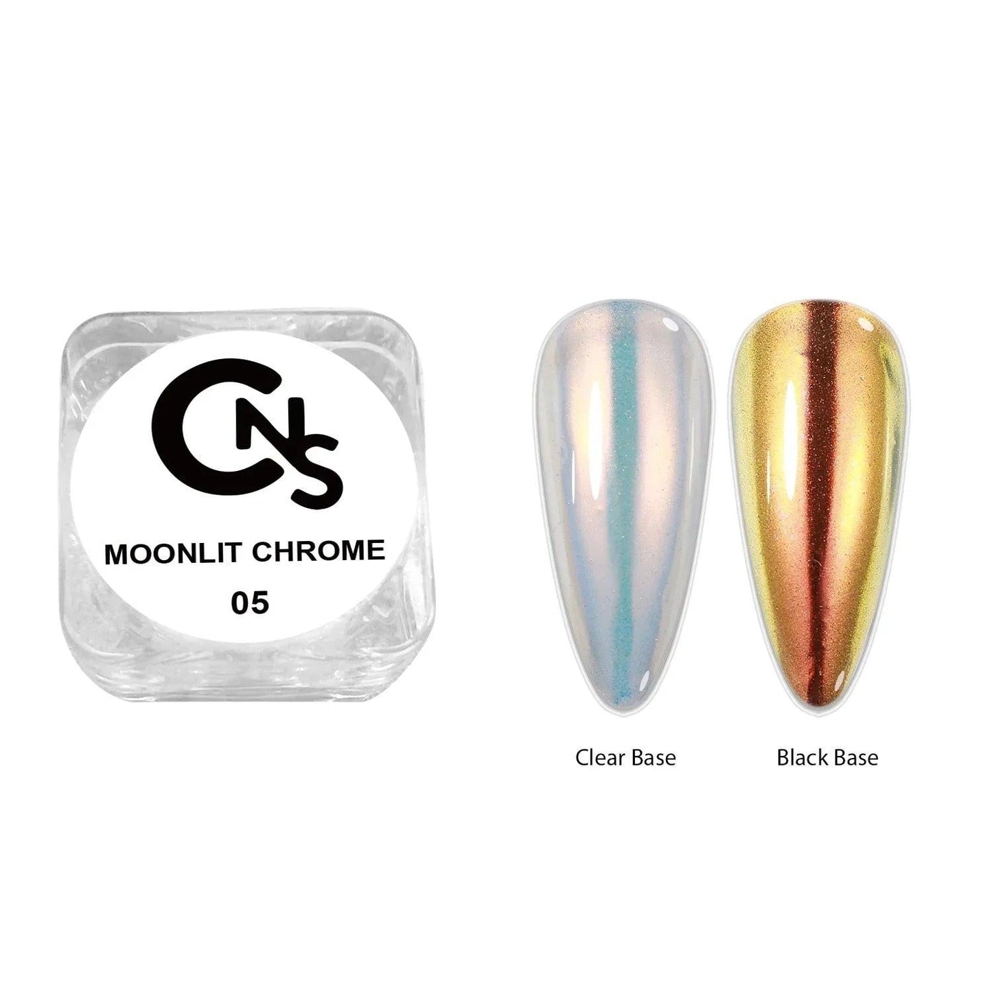 Moonlit Ice Translucent Mirror Powder 6pc | Oil Slick Chrome