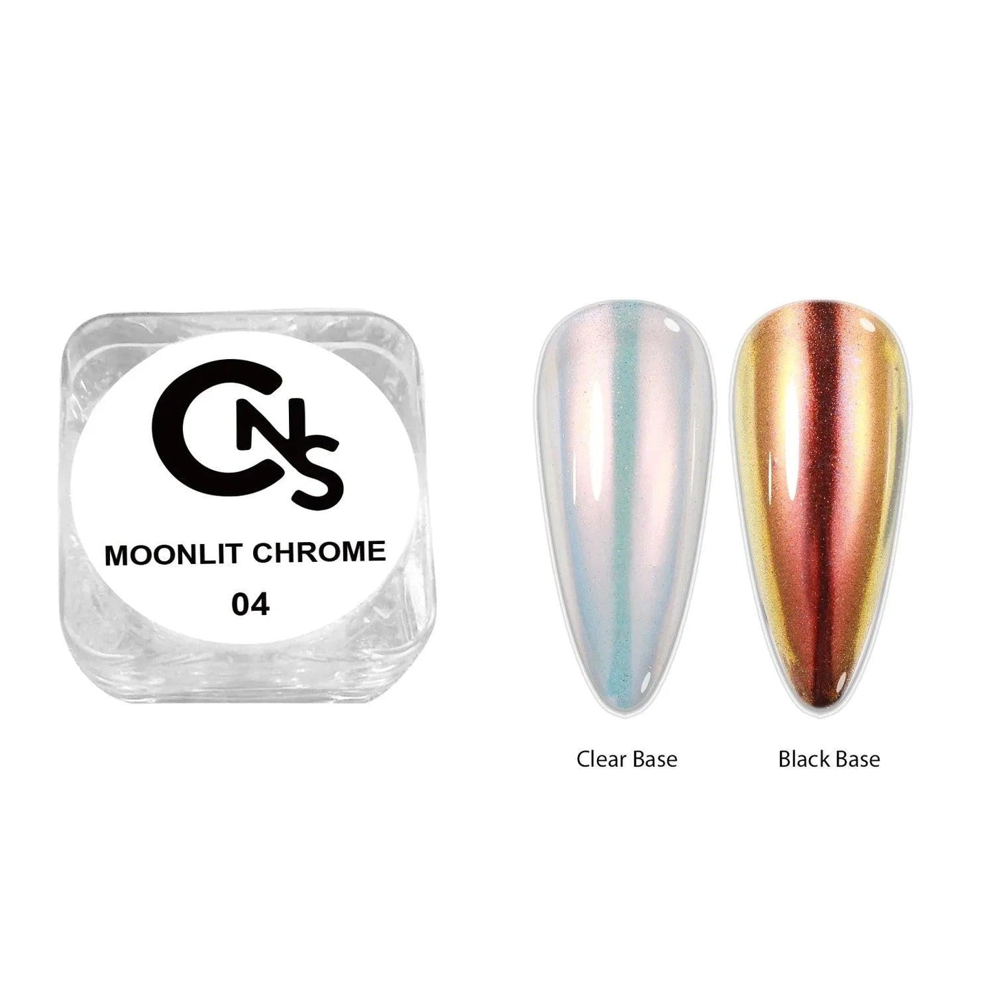 Moonlit Ice Translucent Mirror Powder 6pc | Oil Slick Chrome