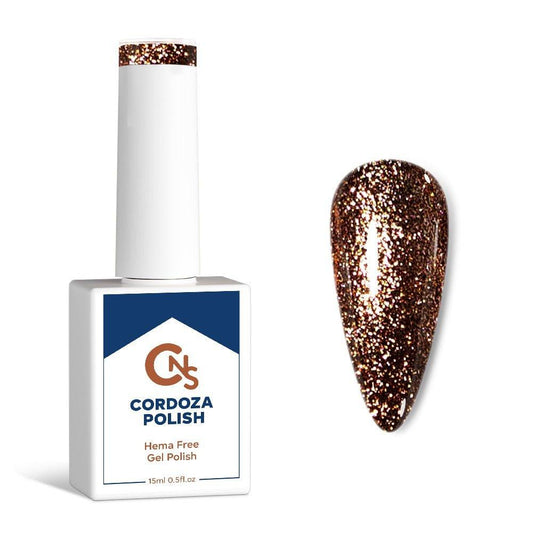 Rust to Riches - CNS Hema Free Gel Glitter Polish