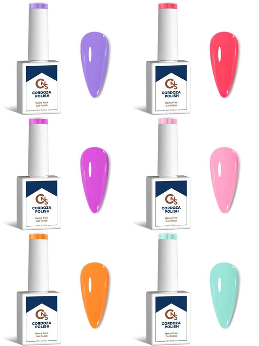 Summer Punch 6pc Collection - CNS Hema Free Gel Polish