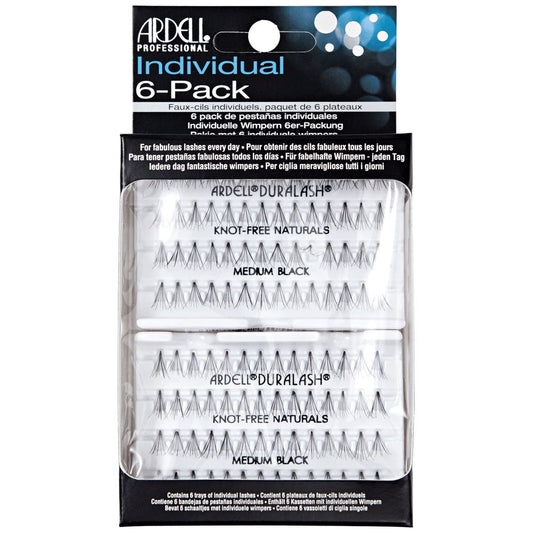 6 Pack Knot-Free Individuals Medium Black